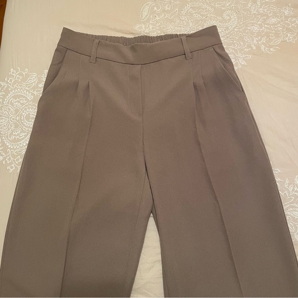 NEW TAUPE WIDE LEG TROUSER - Picture 1 of 5